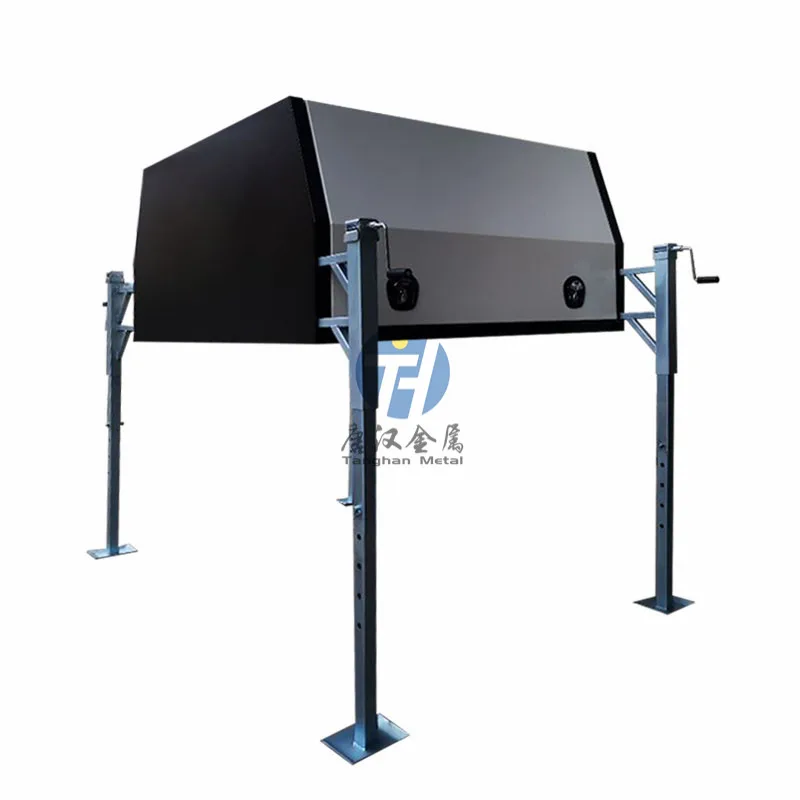1800*1800*850mm  Aluminium Ute Canopy dual Cab  Canopy with 2 doors in powder coating for sale for pickup,truck,camping