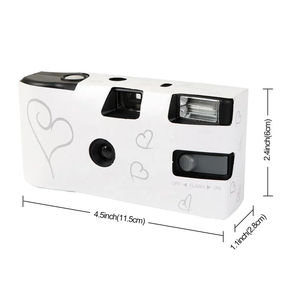 OurWarm рекламный подарок простой глянцевый 35 мм белый одноразовый фотоаппарат для свадьбы любой вечеринки