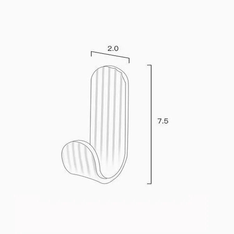 Transparent Acrylic Strong Non-trace Hook Hanging Hooks with Non Marking Sticker for Kitchen Bathroom
