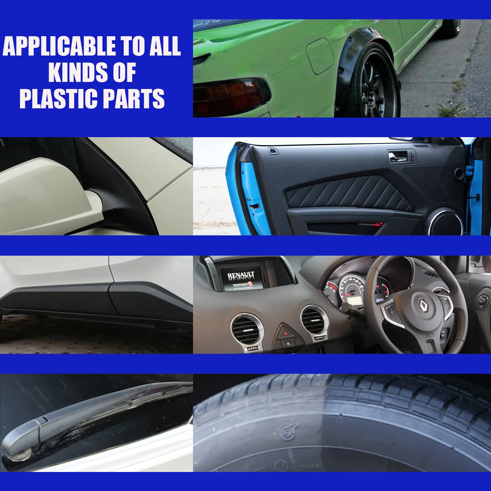 Plastic Renovator OEM ODM Clean Restore Gloss Sustainable Brighten Retread Coating Auto Rubber Repair Agent
