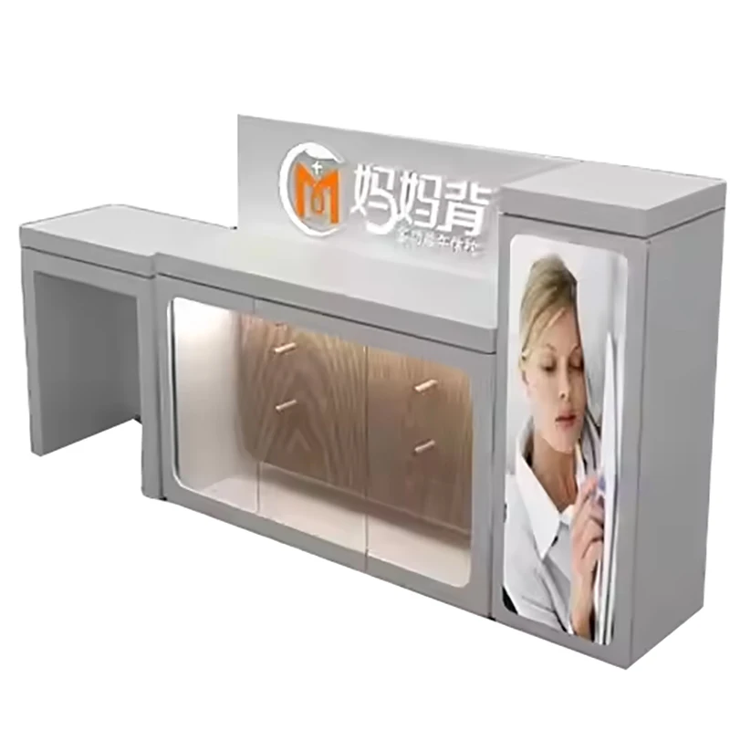 Commercial Glass Counter Fixture Design Woman Clothing Display Showcase Retail Store Furniture Clothes Shop Interior Decoration