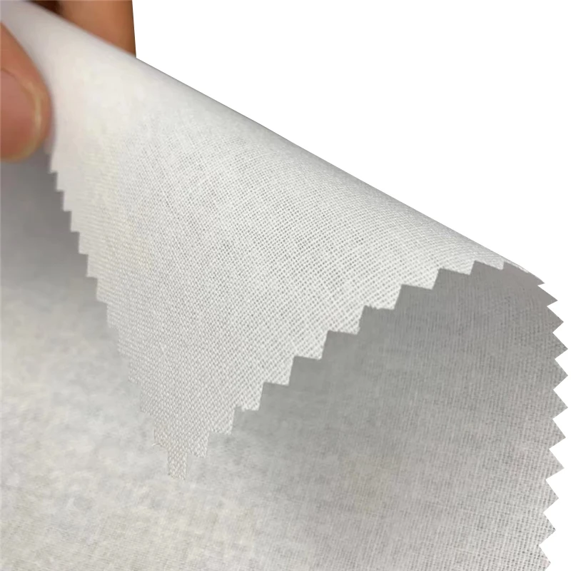 xingyan 100% cotton woven thermo fusing shirt interlining for t shirt and collar