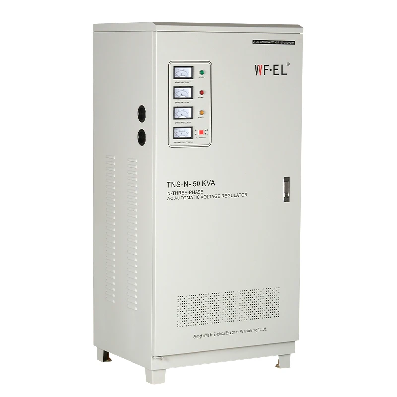 TNS 50KVA 3-Phase Servo Motor AC SVC HEYA/OEM 50-60Hz Automatic Voltage Regulator Stabilizers Competitive Price Three-Stage AVR