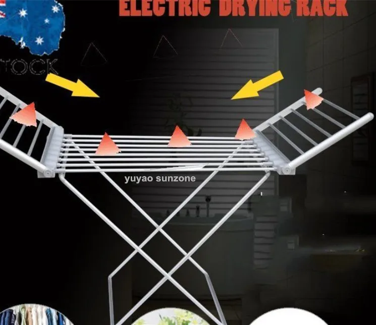 Telescopic electric clothes dryer