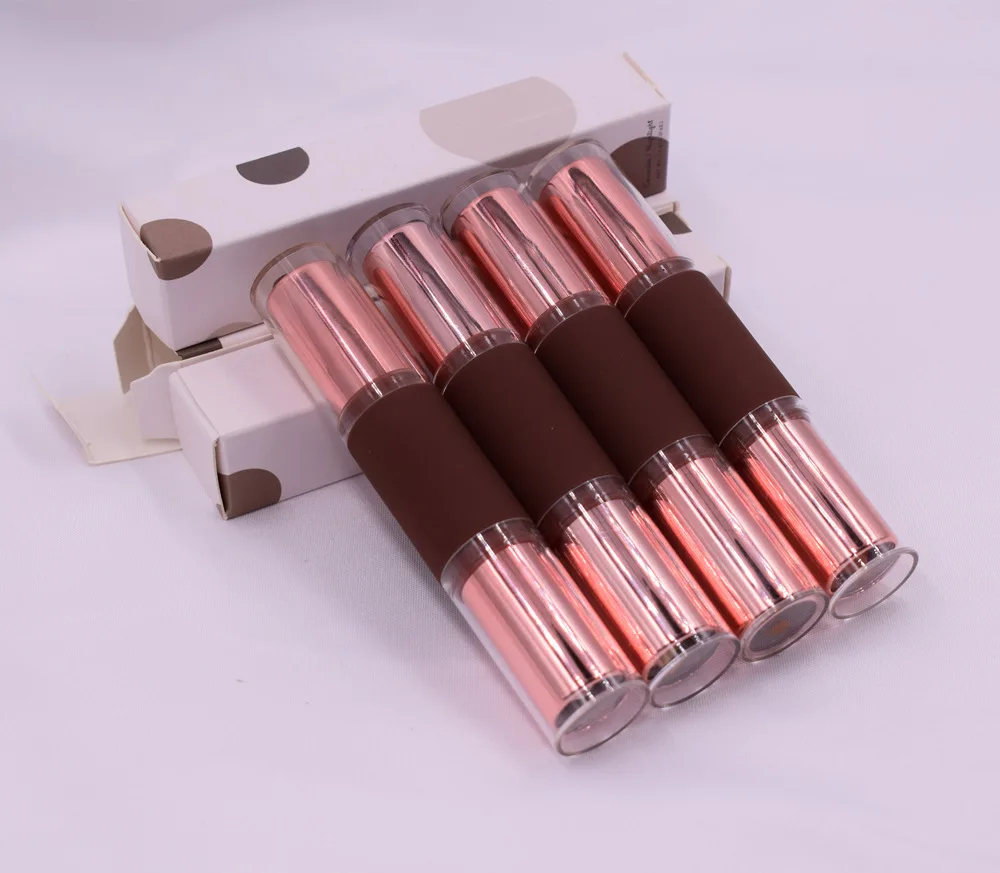 
private label highlighter stick long lasting 3D face highlighter foundation stick makeup bronze highlighter with a roller stick 