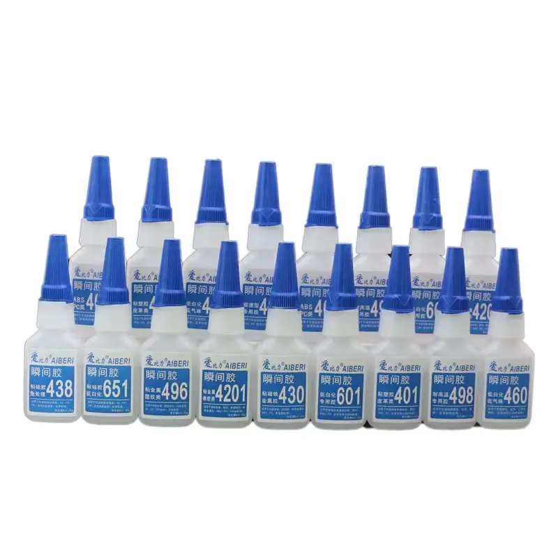 Low Odor 460 Liquid Glue Low Whitening Adhesive for Bonding ABS PC Plastic Metal Leather Wood Etc Instant Adhesives