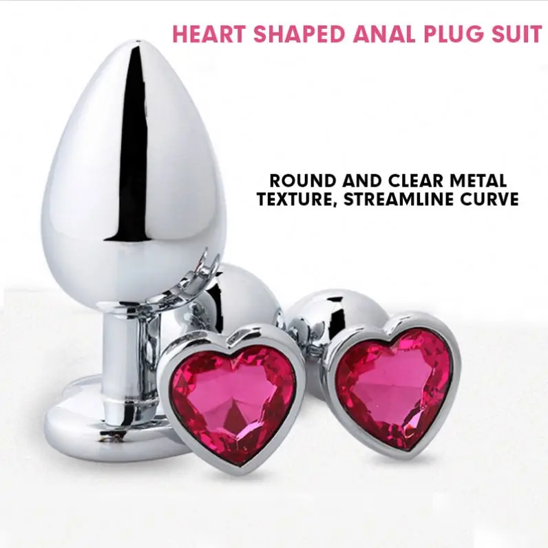 Anal Plug Stainless Sexy Toy Crystal Jewelry Anal Dildo Fetish Adult Sex Toy Anal Butt Plug For Men and women