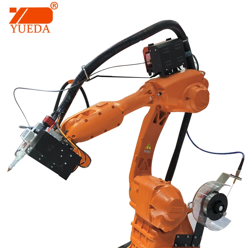 Full Automatic 6 Axis Robot Arm Fiber Laser Robotic Welding Machine For Metal Welding