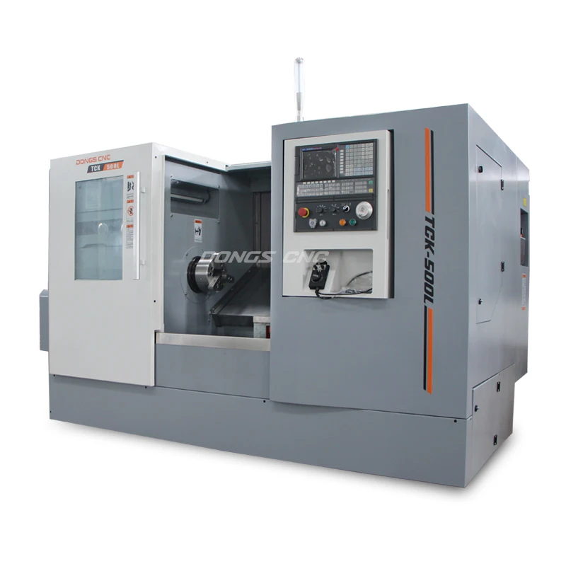 Slant bed cnc turning center live tool 8 station hydraulic turret CNC lathe