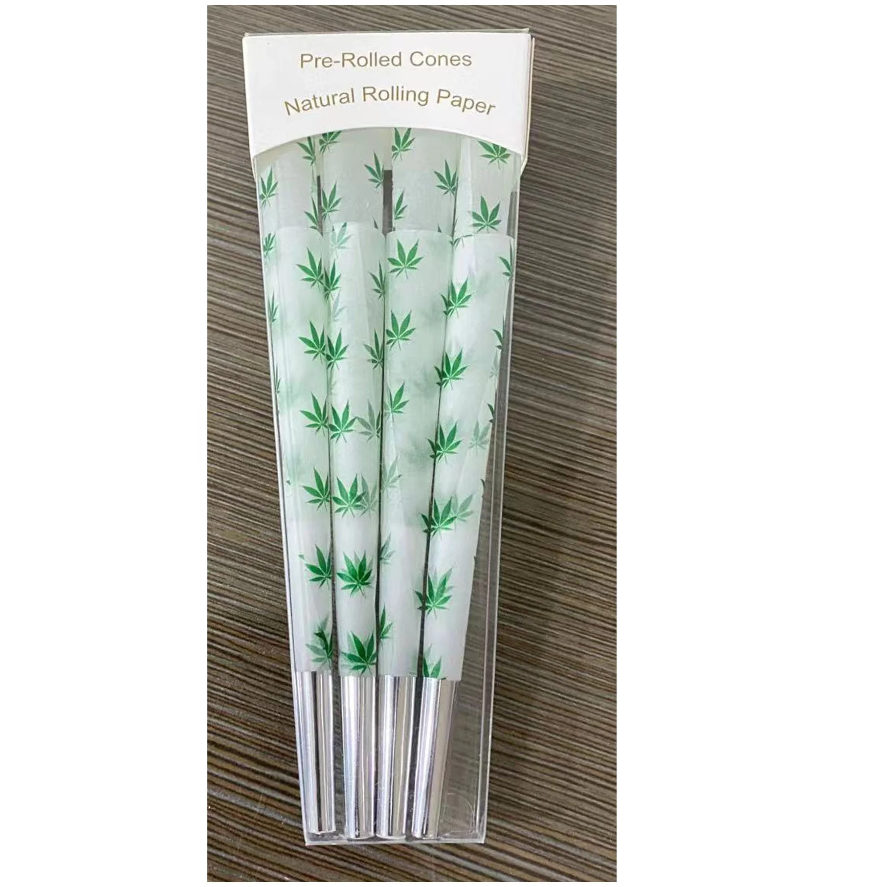 
100 dollar pre rolled cone with 8pcs pack design of king size 109x26mm 