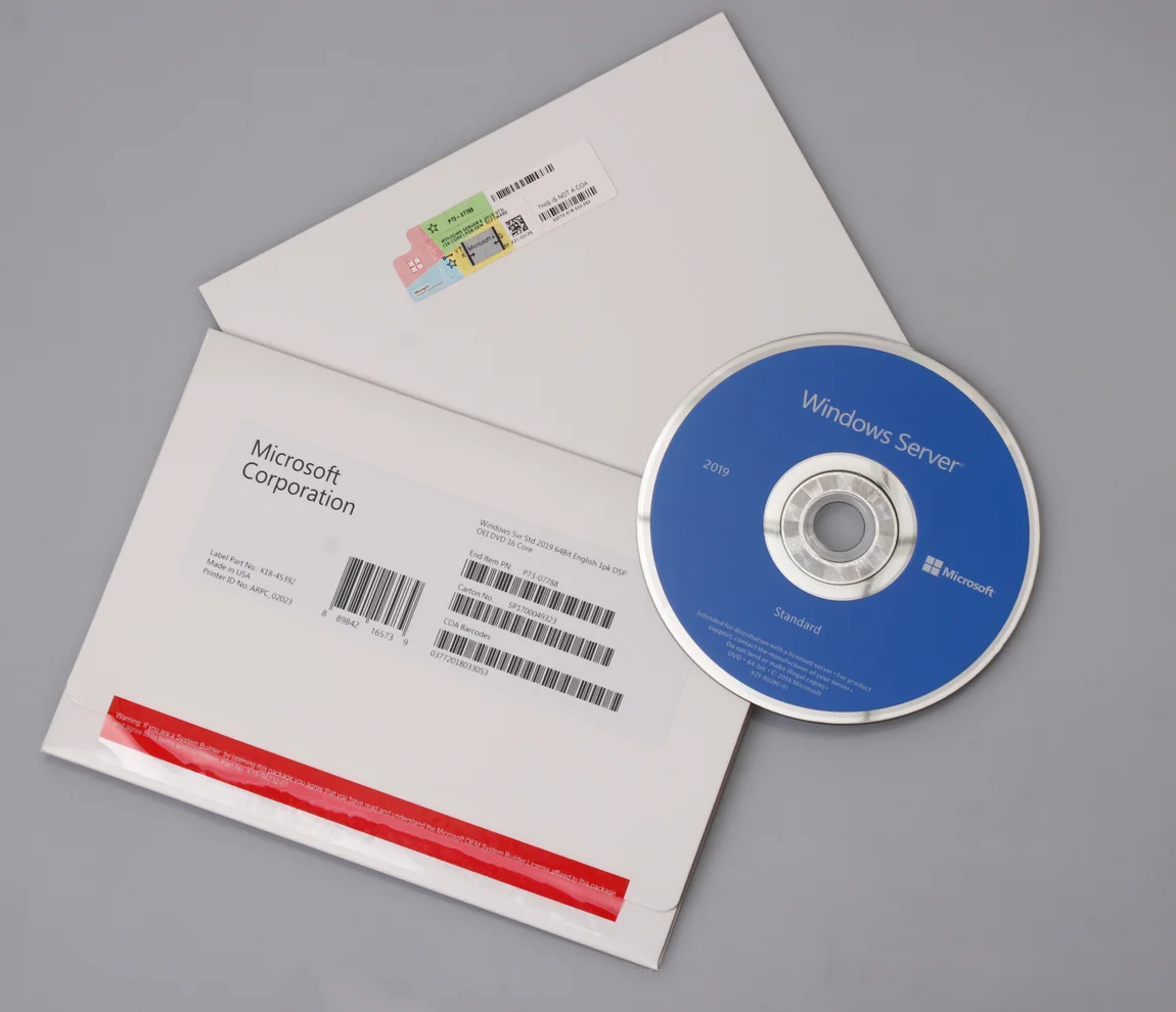 Windows сервер 2019 Стандартный OEM полный пакет Бесплатная доставка Windows сервер 2019