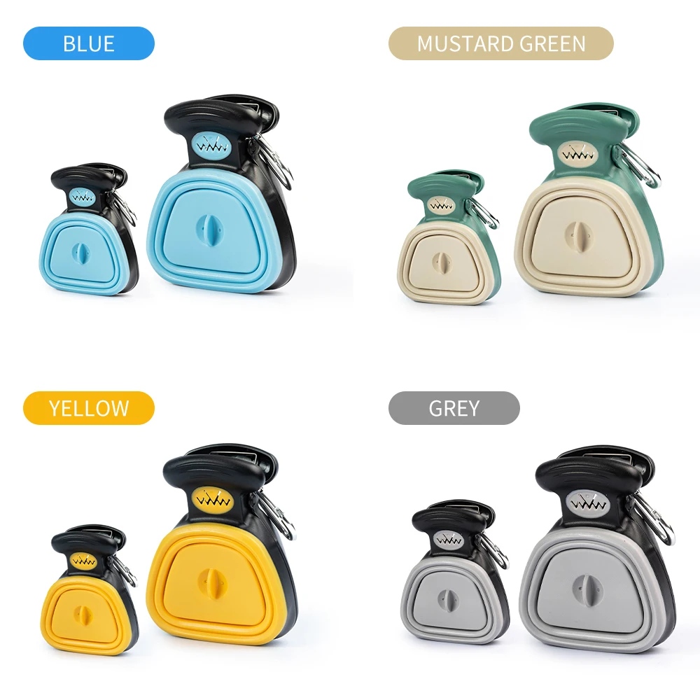 2023 Portable Pet Waste Scooper with Bag Easy Clean Litter Scoop for Dogs Poop Picker Upper Tool