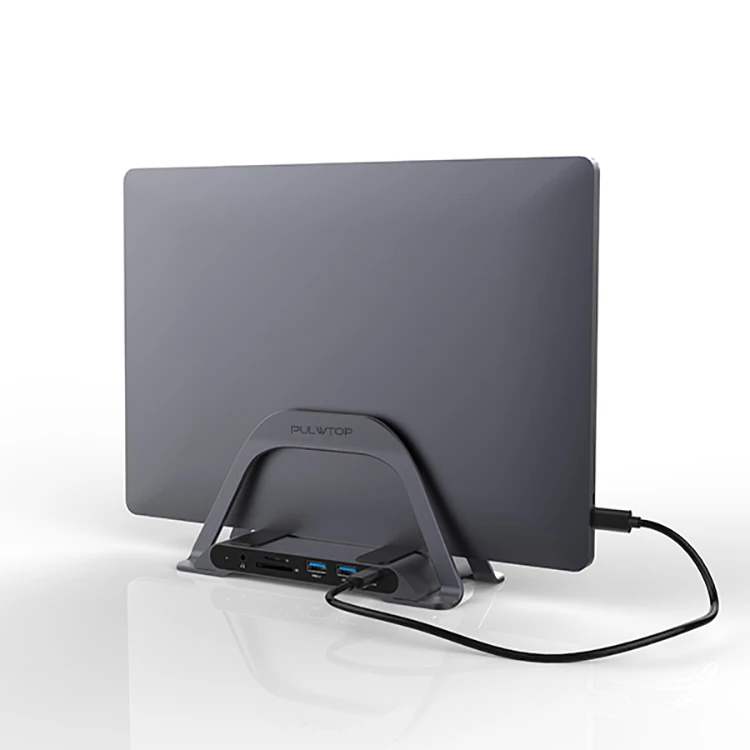 Pulwtop usb 3.0 usb-c ethernet with usb c adapter 10 in1 type c hub for macbook pro