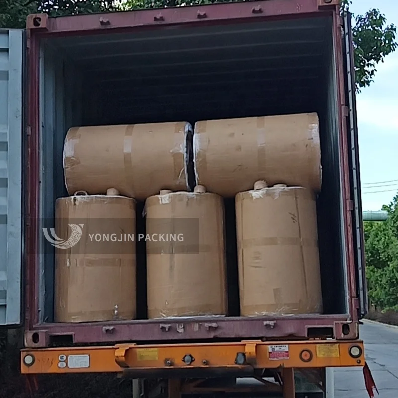 Custom Printed Fiber Reinforced Water Activated Brown Paper Tape Jumbo Roll