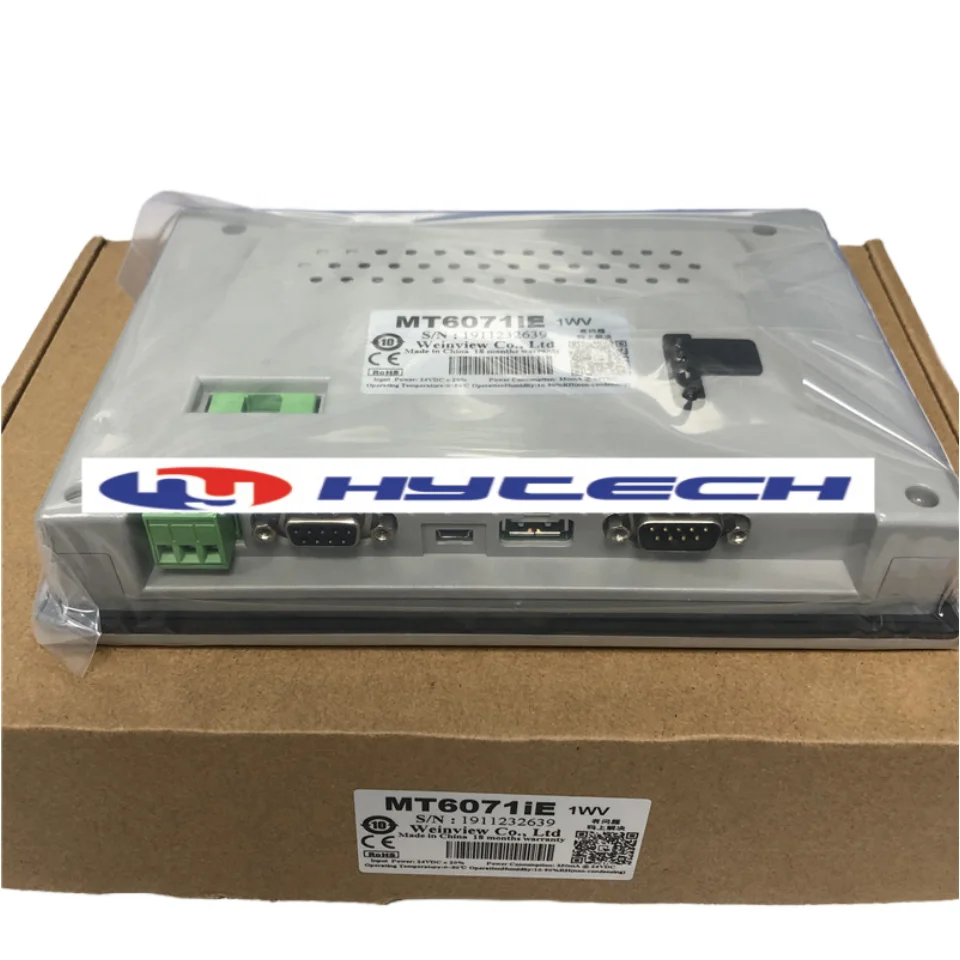 Original Weinview 7 Inch HMI TFT LCD Touch Screen Panel Weintek MT6071IE 1WV