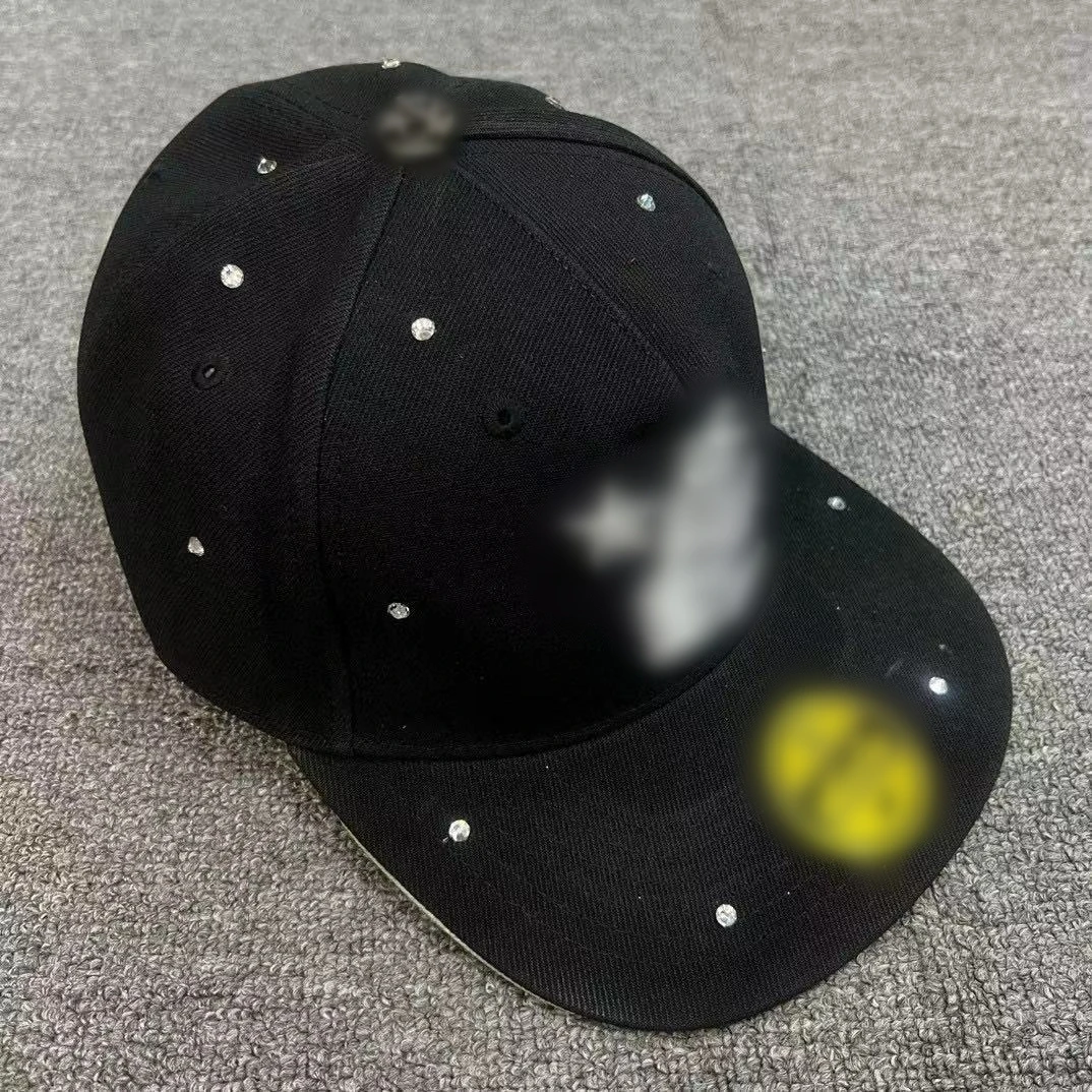Wholesale designer hat women embroidered rhinestone trucker sports hip hop baseball caps for men