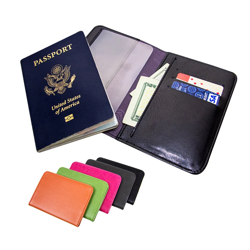 Семья мужской бумажник из искусственной кожи для мальчиков на паспорт держатель Чехол сублимации из текстурированной ткани паспорт держатель для карт