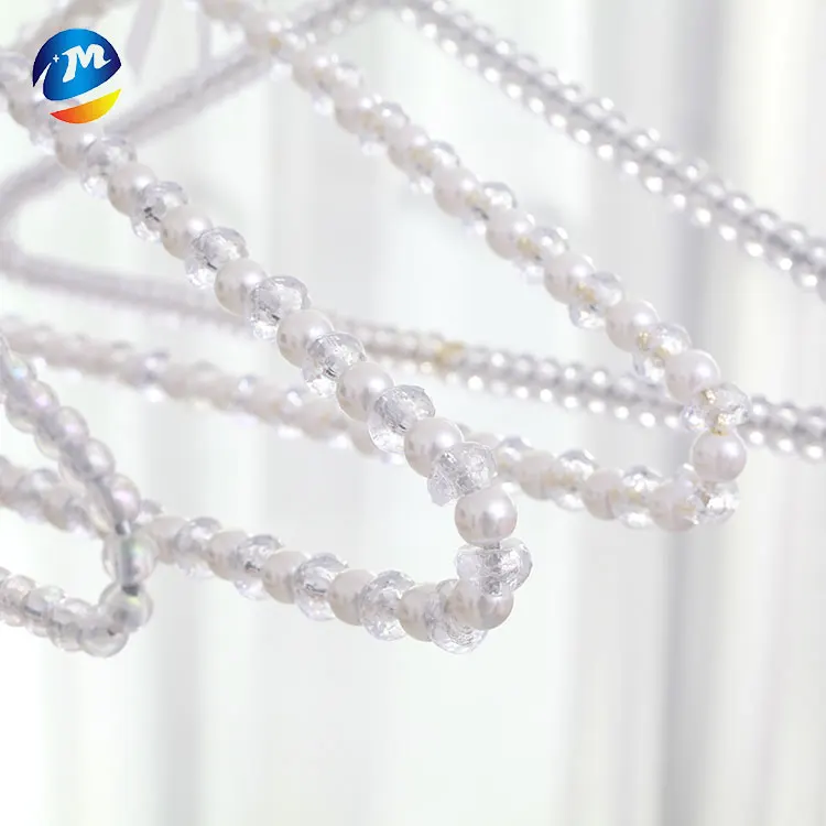 plastic wedding dress hanger adult pearl hangers 38.5cm adult clothes fashion pearl hangers for drying clothes coat sweater