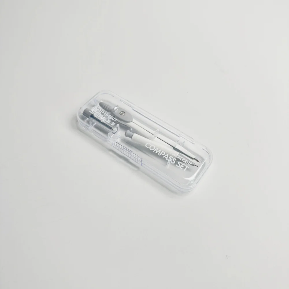 Basic Mathematics Compass set 2 piece Include Mechanical Pencil Lead  Geometric Compass Student Drawing ool Compass