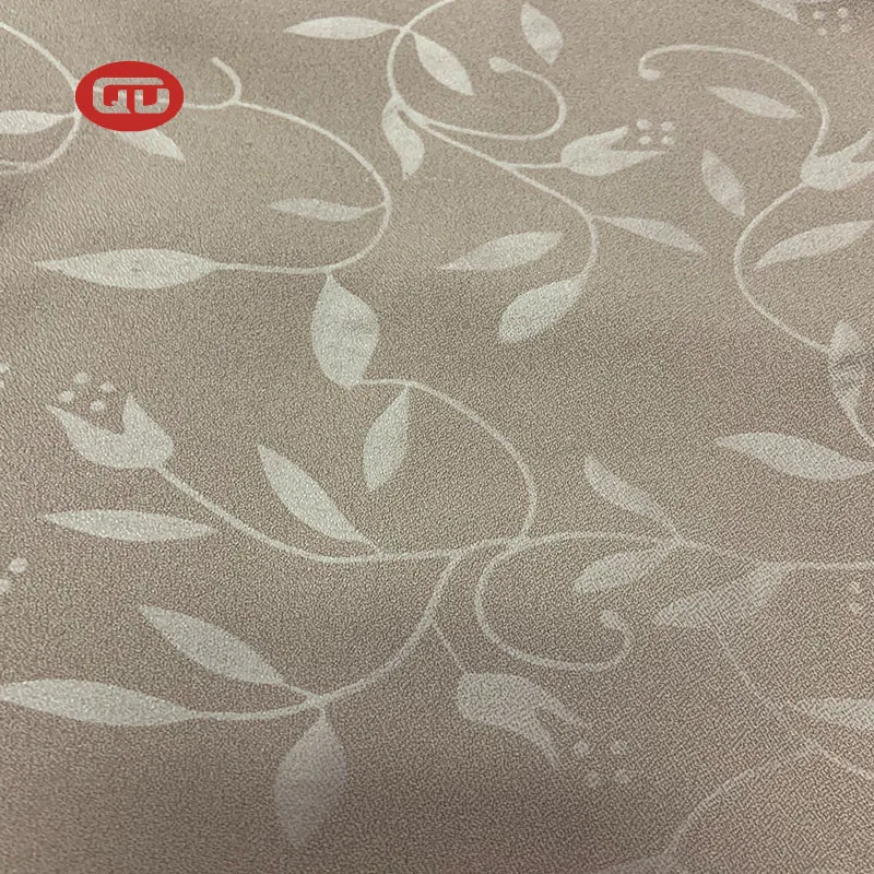 Hot sale high quality Indonesia market QD moss crepe emboss 125-130GSM with stretch polyester fabric