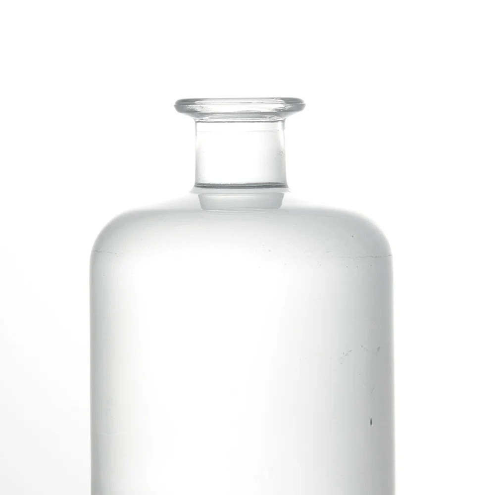 Wholesale Geneva Glass Bottle 375ml 750 ml Embossed Bottom Whisky Rum Tequila Gin Bottle
