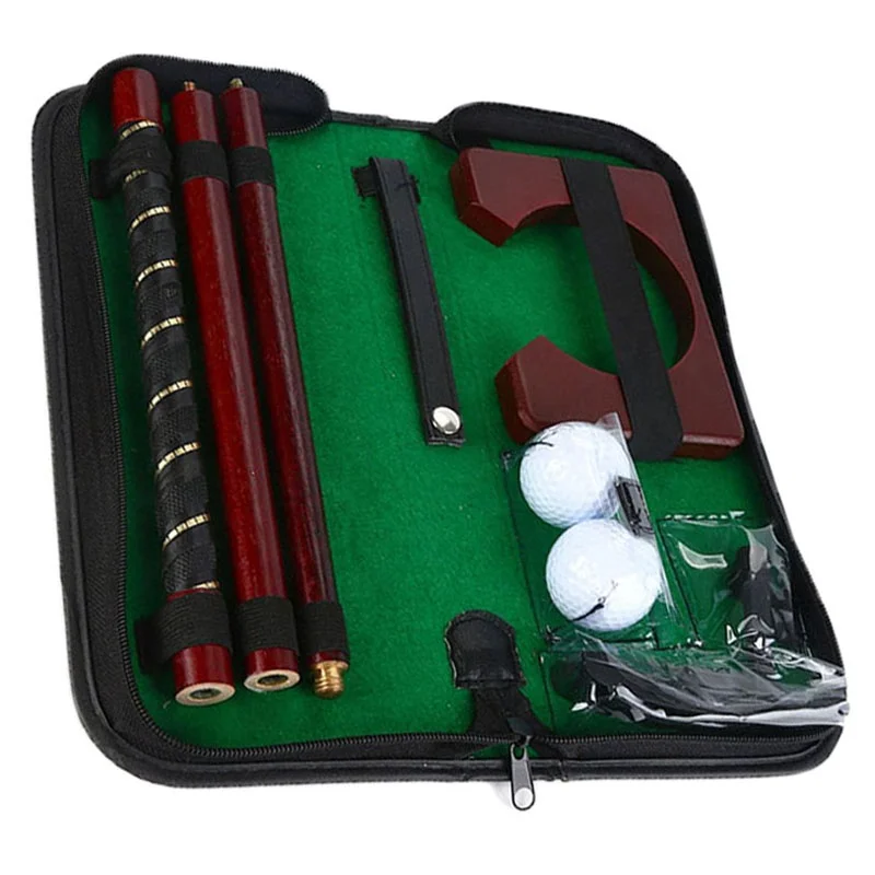 Golf Putter Set With Storage For Indoor Golf Putting Practice Golf Gift