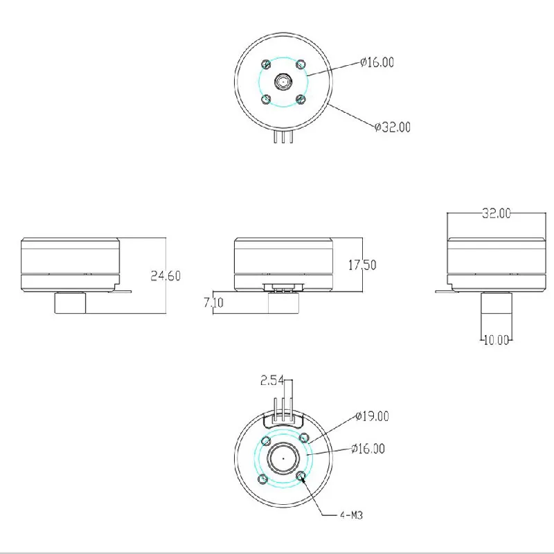 High Quality High Torque 2506 Brushless Dc Gimbal Motor T-Motor