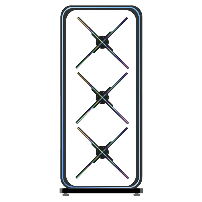 Virtual Human Splice Cloud Manage Mall Stage Ventilador Holograma Publicidad Holographic Display 3D Hologram Holographic Fan