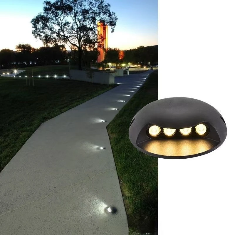 IP67 Stainless Steel Inground Light Buried Lights 24V Warm White LED Underground Floor Lamps for Pathway