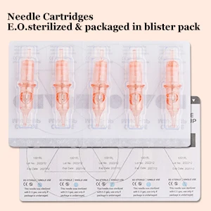OEM Wholesale Supply Universal permanent make up  Needle Cartridge Blister Card Packing 10 Pcs/Box  Needle Cartridge 0803rl