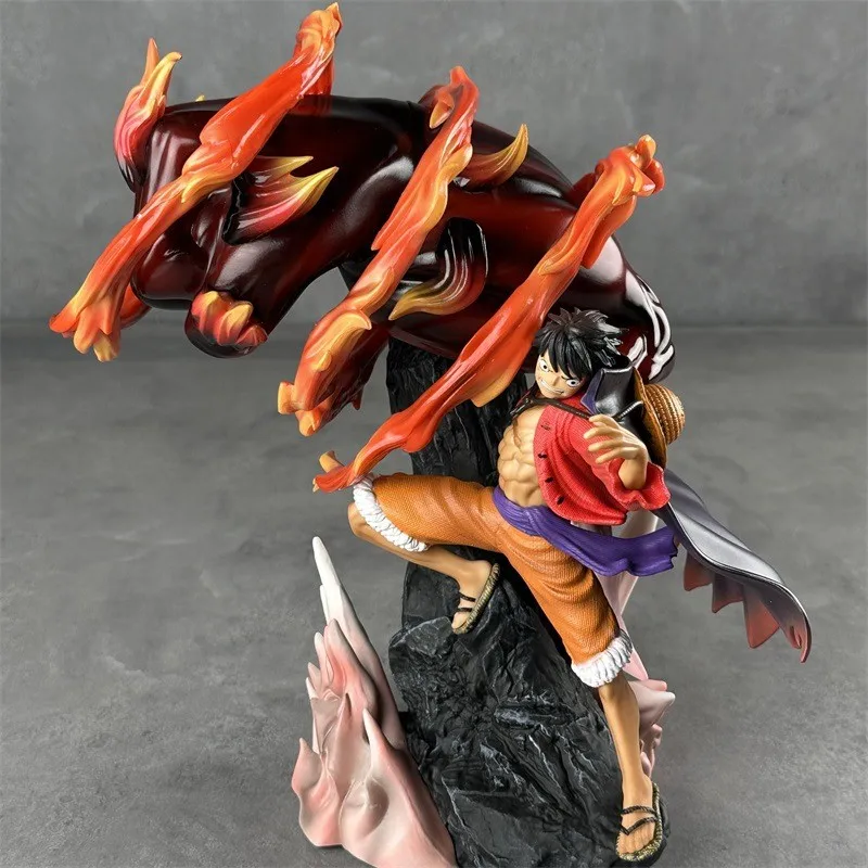 30Cm Figure Nika Luffy Three Forms Of Arms Pvc Action Collection Ornament Model Toys Gift Anime Figures One Pieced