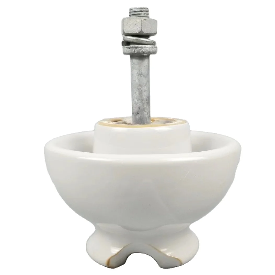11KV Pin Type Porcelain Insulator With Spindle/P-10 Porcelain Insulator /Pin Type Ceramic Insulator