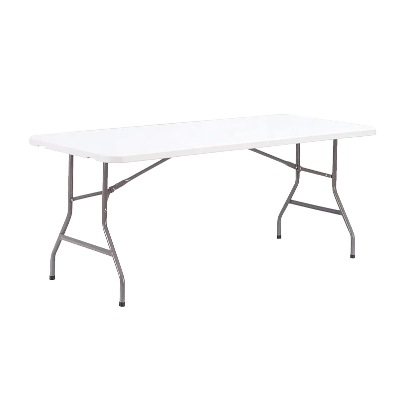 Wholesale 6ft regular folding table white plastic outdoor folding tables furniture