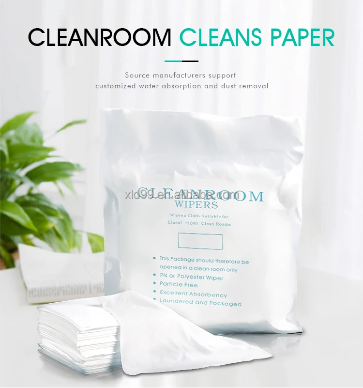 4008 9*9inch Cleanroom wipers Professional 180gsm Cleaning Digital Camera Lens Non-dust Microfiber Cloth wipes