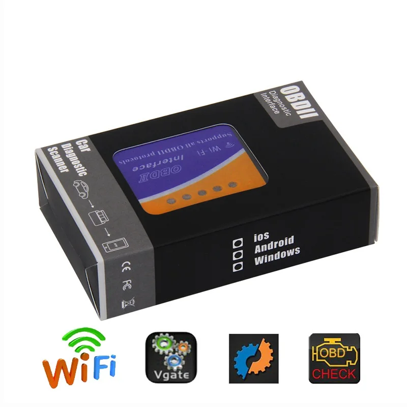  Автомобильный диагностический инструмент ELM327 WIFI OBDII протокол V1.5 wifi obd2 сканер для Android /