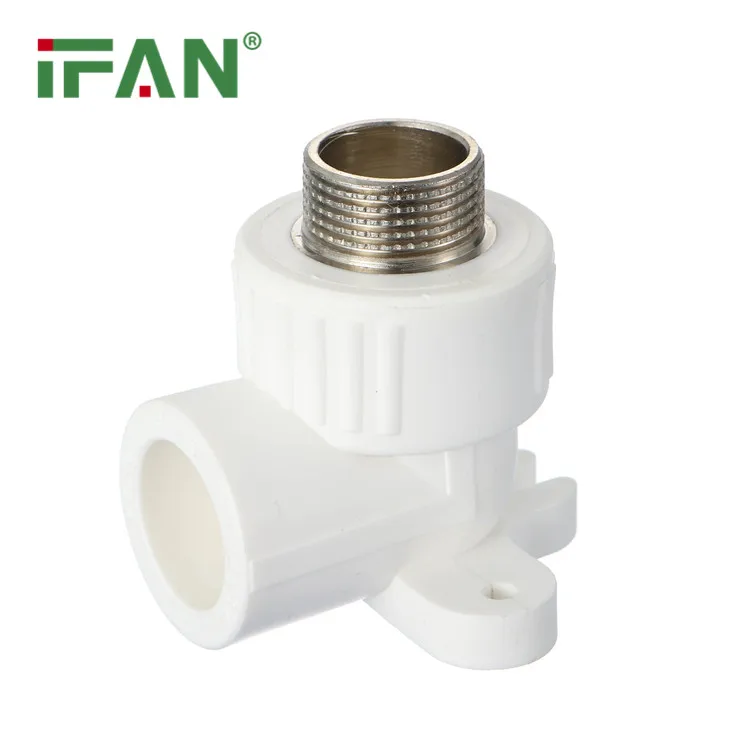 IFAN White PPR Water Pipe Fittings PN25 Tee Elbow Union 20-110mm Pipe PPR Fittings