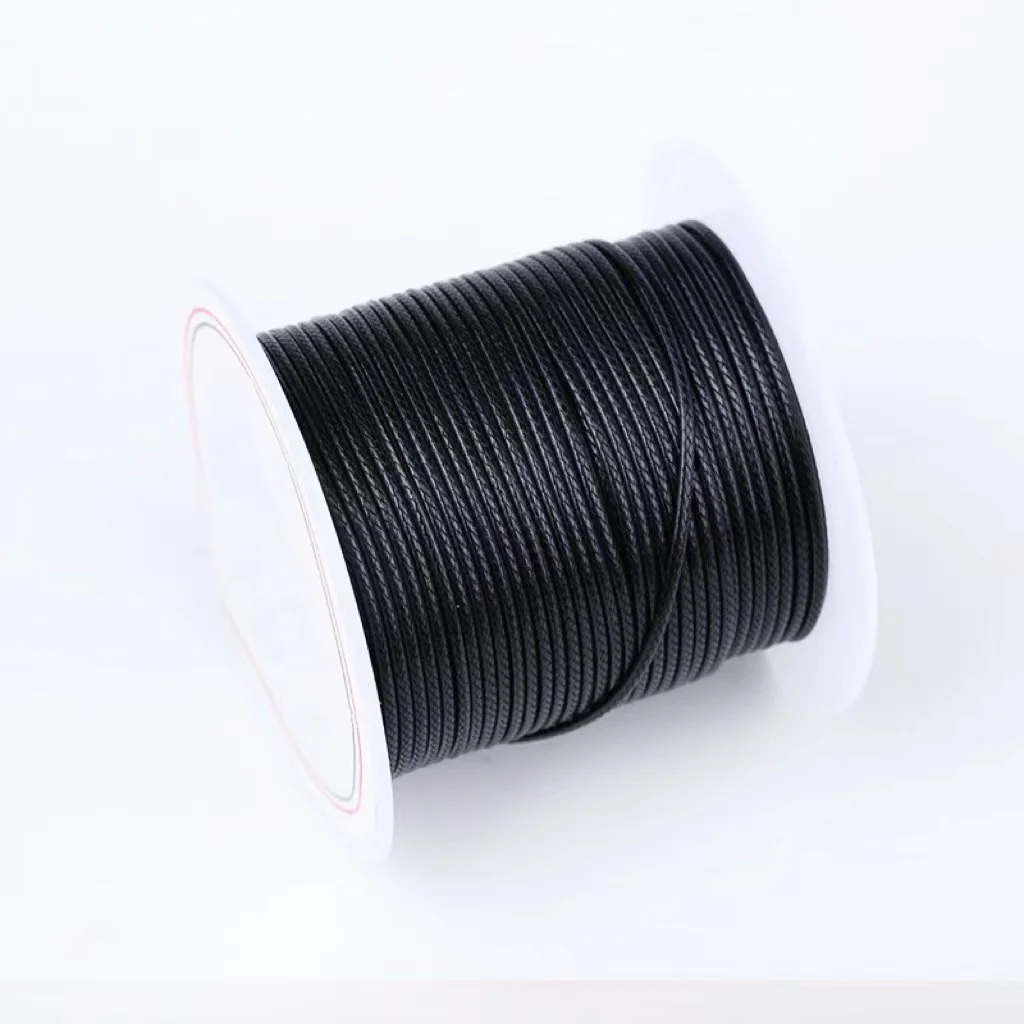 Custom Round Polyester 2mm 3mm 4mm Waxed Rope Korean Wax Rope Color Waxed Cords Rope