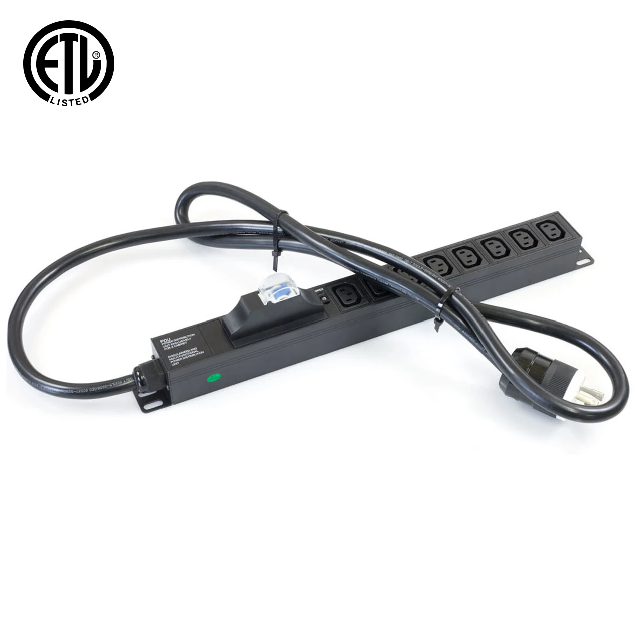 Orient High Quality Rack PDU 1U 6 way iec C13 30A PDU Distribution Unit with breaker Protection
