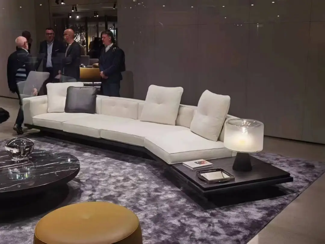AJJ-YS090 High quality custom furniture minimalist leather art fabric villa custom house furniture