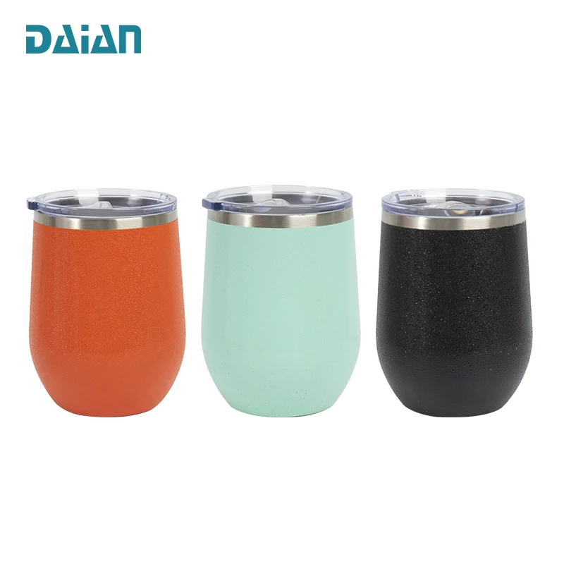 12oz Stainless Steel Mug Unbreakable Double Wall Vacuum Insulated thermal Wine Tumbler