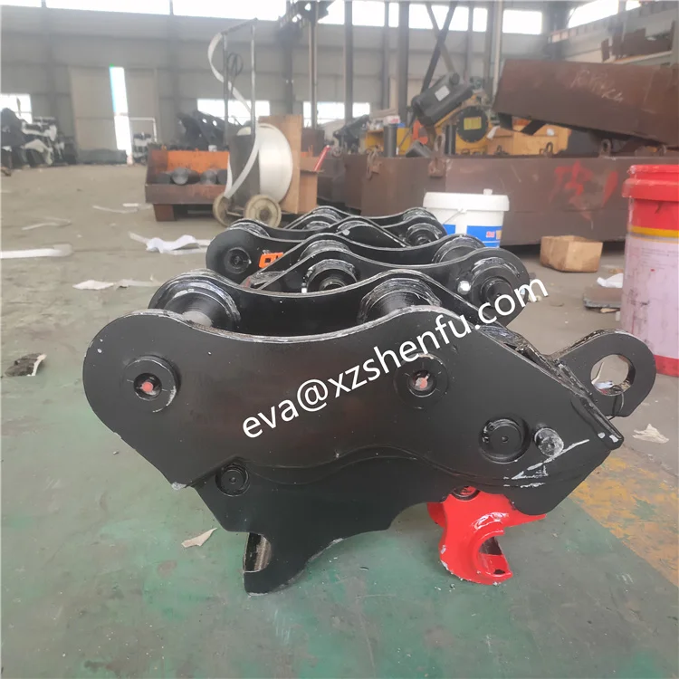 Hydraulic quick coupler for mini excavators