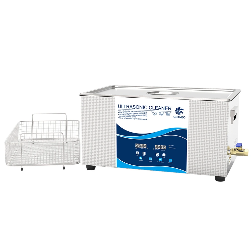 Ultrasonic Cleaning With Basket Jewelry Ultrasound Bath 22L DPF PCB Board Metal Mould Ultra Sonic Cleaner Machine