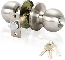 Cylindrical Knodset Security Door Lock Style Entrance Lockset Entrance latch  Round Turn bedroom door knobs for interior doors