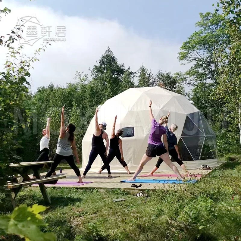 Большой геодезический водонепроницаемый ПВХ Купольный дом для йоги диаметром 6 м цена
