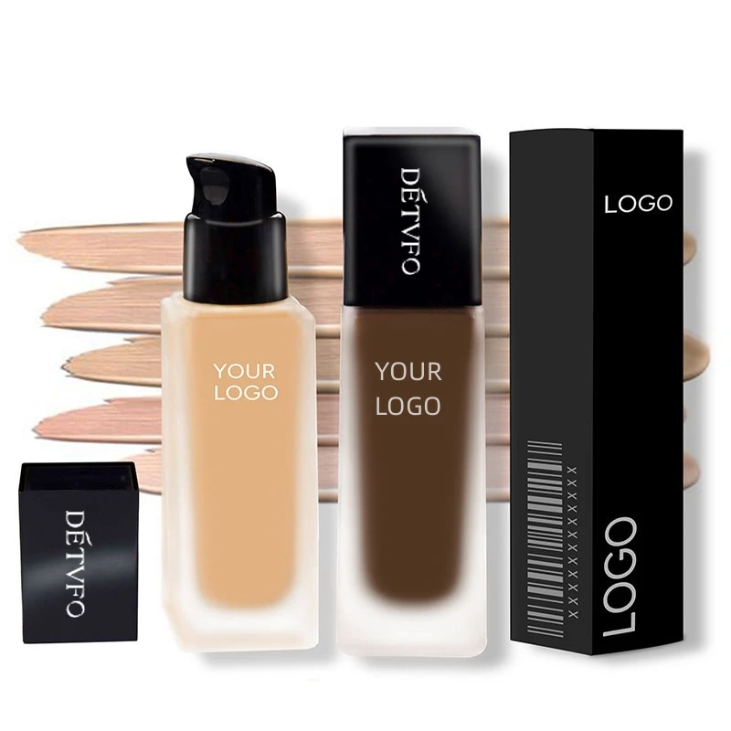 Матовая Жидкая основа, стойкая супер-основа, полная основа для жирной кожи, темная кожа