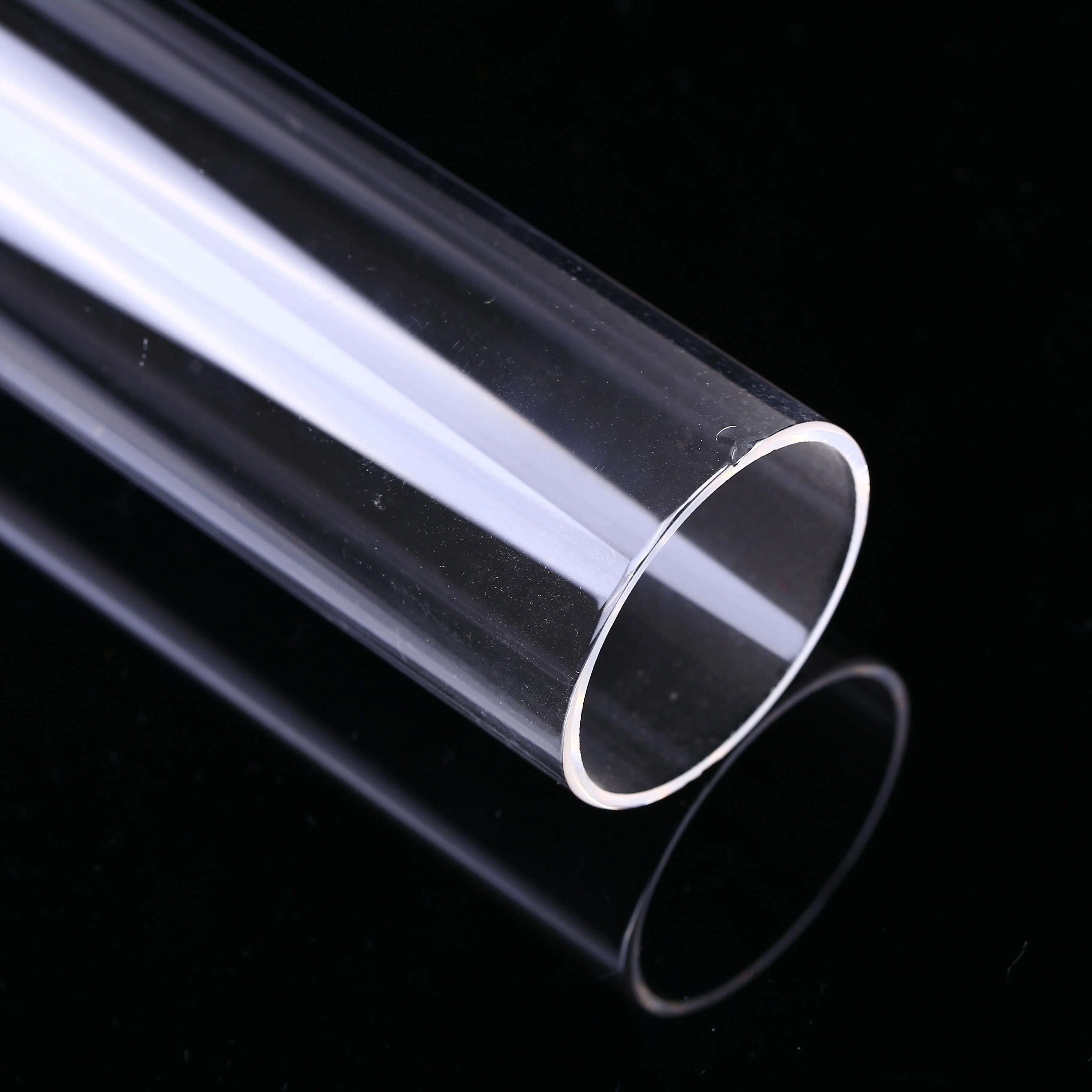 high quality thick wall clear quartz glass tube