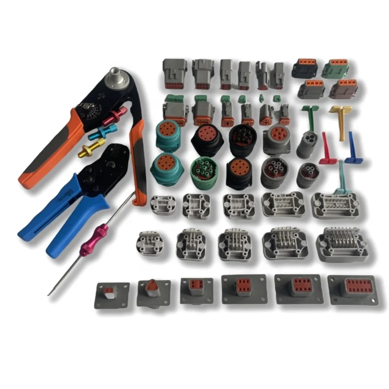 PBT PA66 Waterproof Deutsch Connector DT Tool Plug Housing DT04-2P DT06-2S 3 4 6 8 12 Pin DT15 DT13 Automotive Connector
