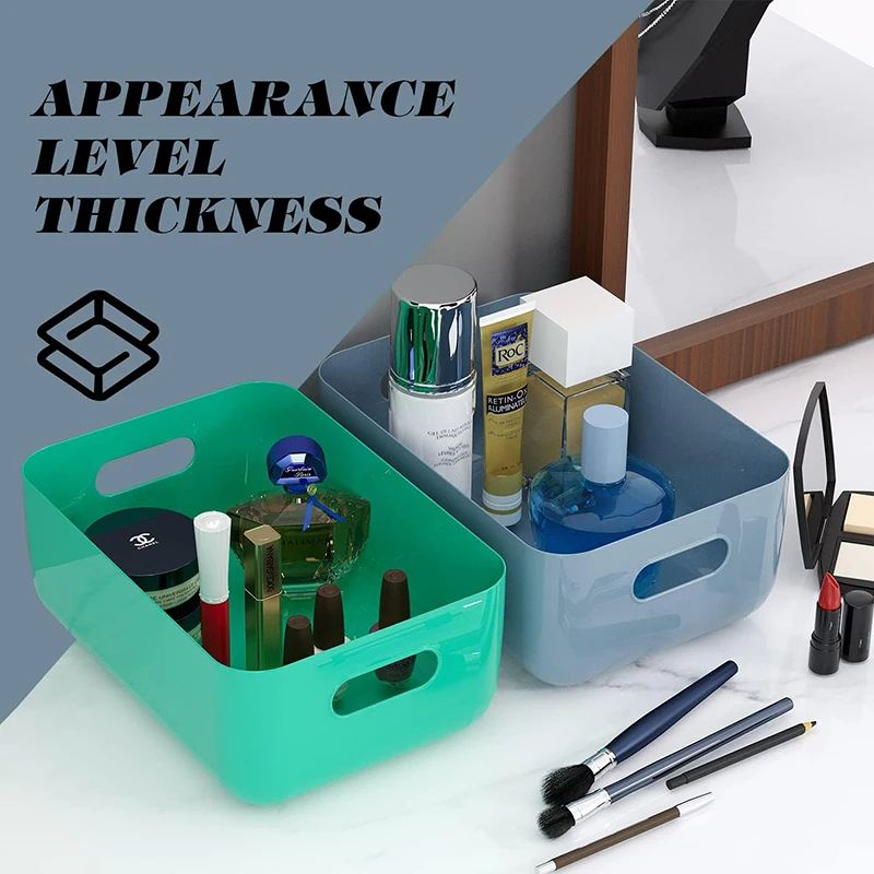 Multi-function Home Organizer Small Containers Plastic Storage Bins & Baskets for Kitchen Pantry Cupboard Bathroom Office