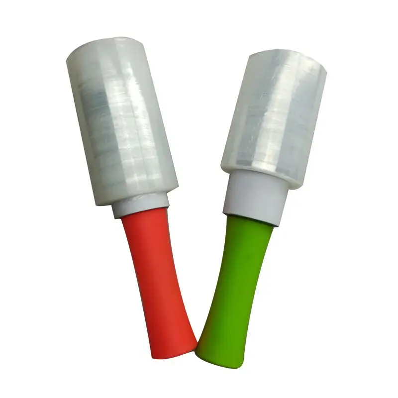 bundling stretch film which has two sides extended paper core as handle and convenient to use