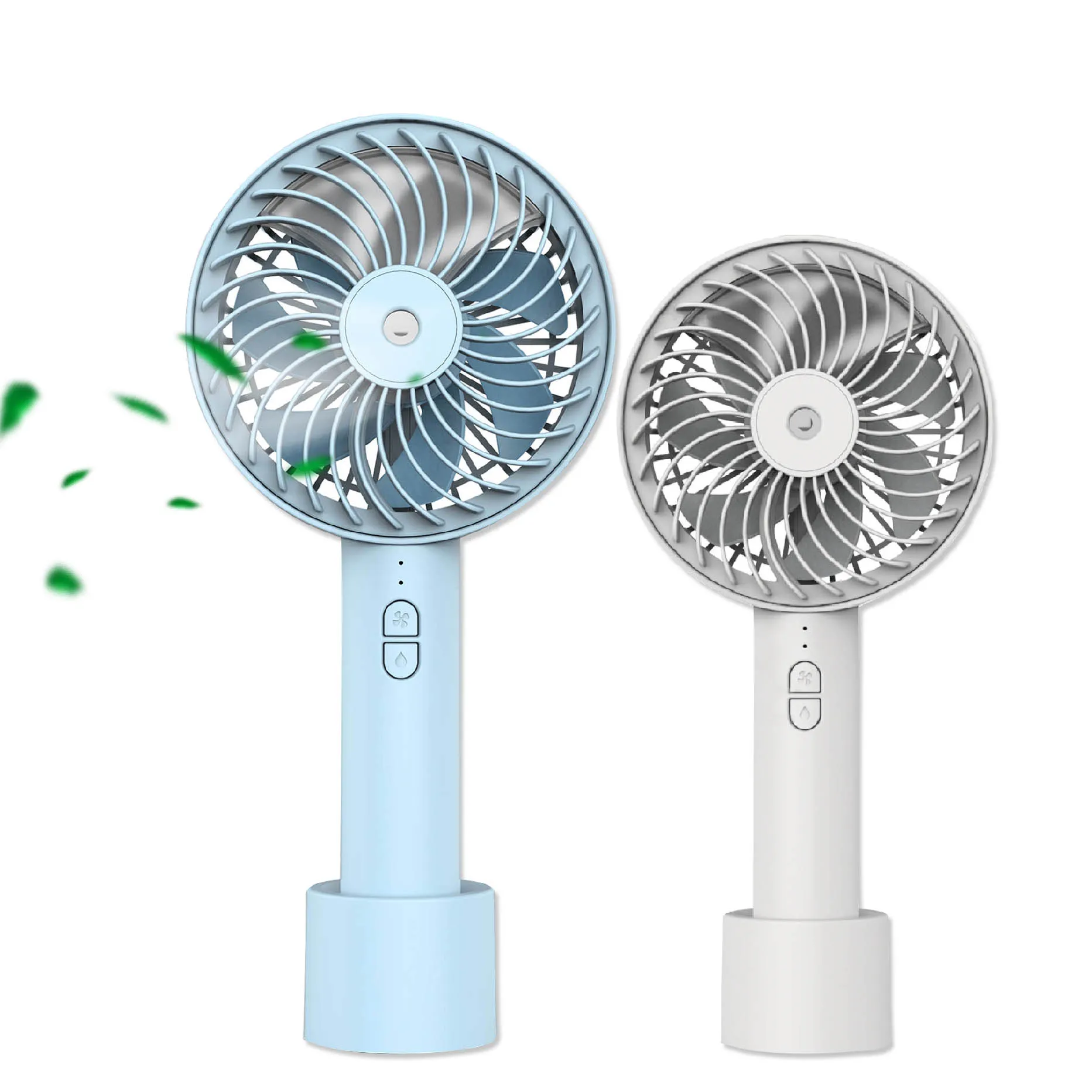 
2021 New Water Vapor Spray Stand Misting Outdoor Portable Rechargeable Mini handheld Nano Mist Sprayer Fan 